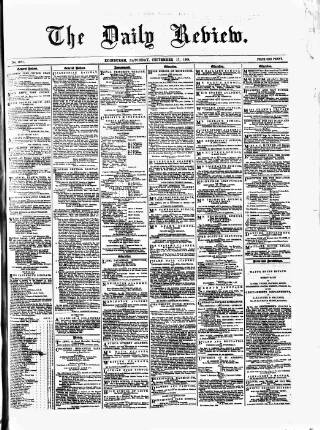 cover page of Daily Review (Edinburgh) published on September 17, 1864