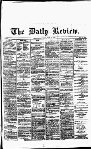 cover page of Daily Review (Edinburgh) published on June 18, 1866