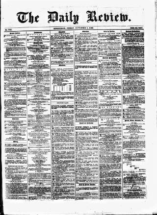 cover page of Daily Review (Edinburgh) published on November 2, 1866
