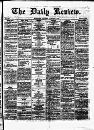 cover page of Daily Review (Edinburgh) published on February 2, 1867