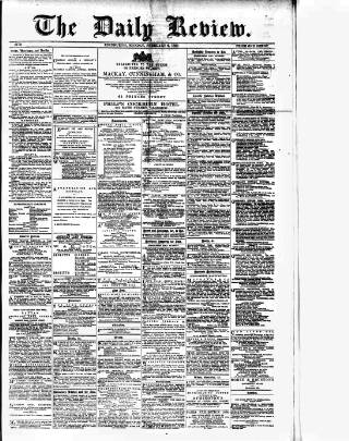 cover page of Daily Review (Edinburgh) published on February 2, 1880