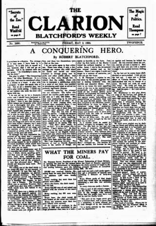 cover page of Clarion published on May 2, 1924