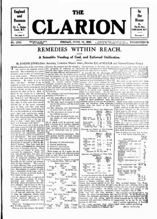 cover page of Clarion published on June 18, 1926