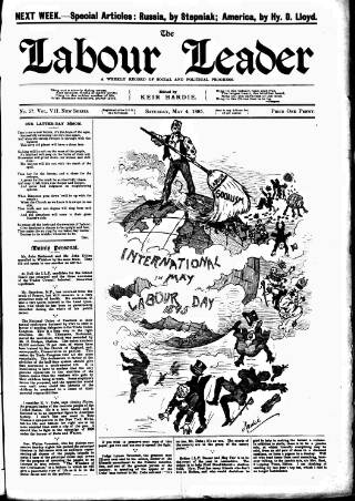 cover page of Labour Leader published on May 4, 1895