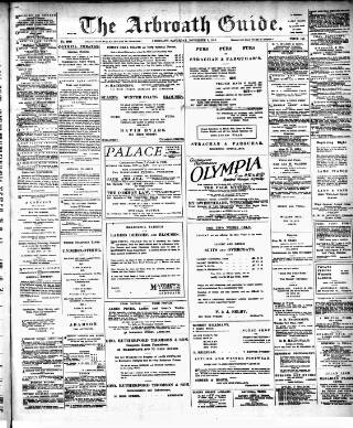 cover page of Arbroath Guide published on November 2, 1918