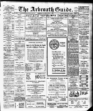 cover page of Arbroath Guide published on May 4, 1929