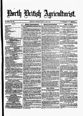 cover page of North British Agriculturist published on June 18, 1890