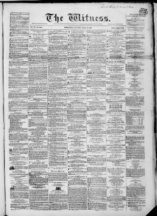 cover page of Witness (Edinburgh) published on June 18, 1859