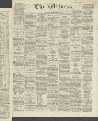 cover page of Witness (Edinburgh) published on February 2, 1864