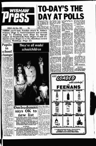 cover page of Wishaw Press published on May 2, 1980
