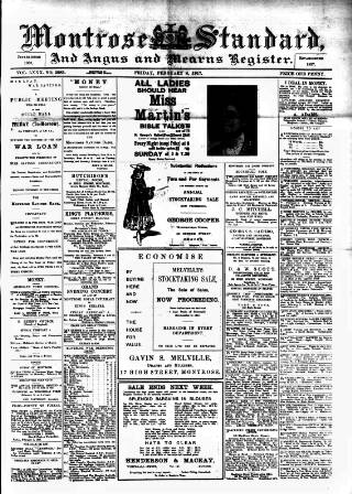 cover page of Montrose Standard published on February 2, 1917