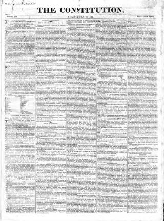 cover page of Constitution (London) published on May 19, 1822