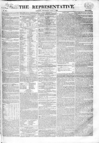 cover page of Representative 1826 published on May 4, 1826