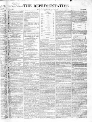 cover page of Representative 1826 published on June 28, 1826