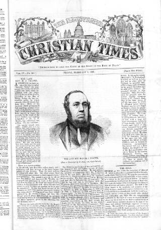 cover page of Christian Times published on February 2, 1866