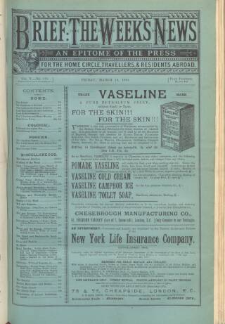 cover page of Brief published on March 19, 1880