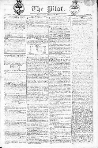 cover page of Pilot (London) published on August 2, 1810