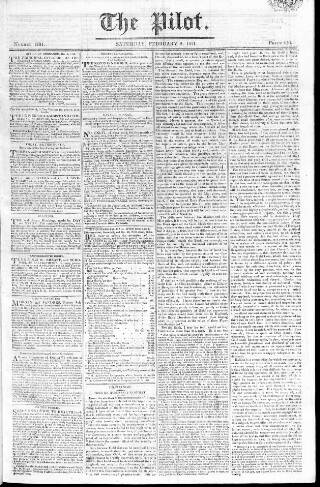 cover page of Pilot (London) published on February 2, 1811
