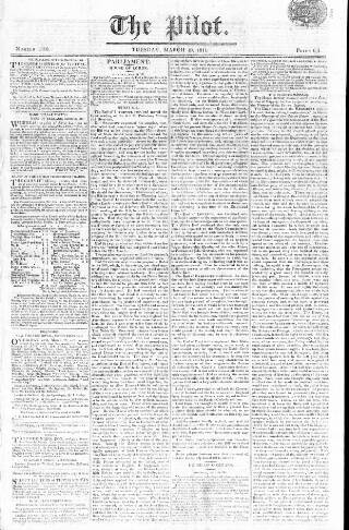 cover page of Pilot (London) published on March 19, 1811