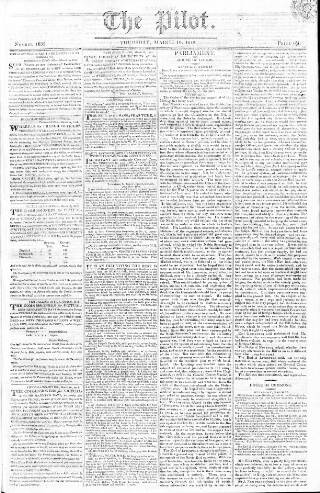 cover page of Pilot (London) published on March 19, 1812