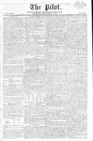 cover page of Pilot (London) published on September 17, 1812