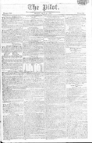 cover page of Pilot (London) published on June 18, 1813