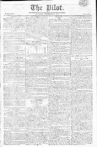 cover page of Pilot (London) published on November 2, 1813