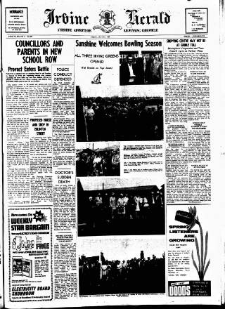 cover page of Irvine Herald published on May 2, 1969