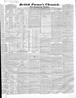 cover page of Fleming's British Farmers' Chronicle published on September 17, 1827