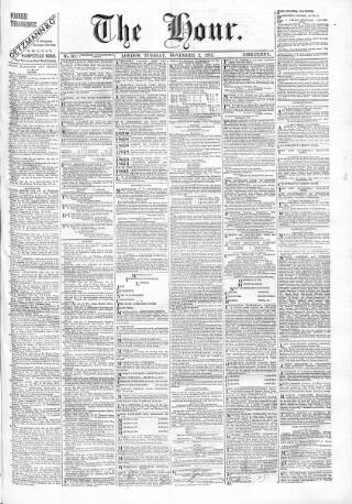 cover page of Hour published on November 2, 1875