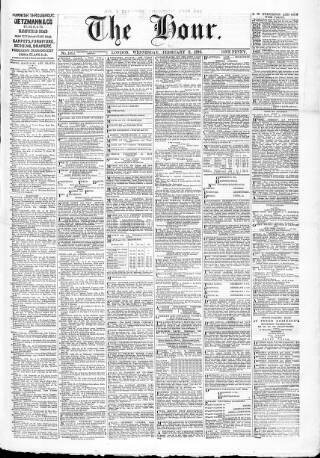 cover page of Hour published on February 2, 1876