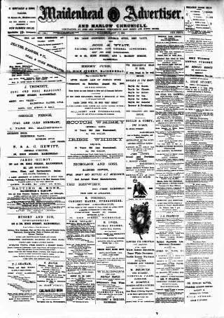 cover page of Maidenhead Advertiser published on September 17, 1890