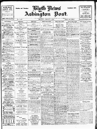 cover page of Blyth News published on February 2, 1928