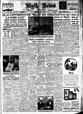 cover page of Blyth News published on May 4, 1950