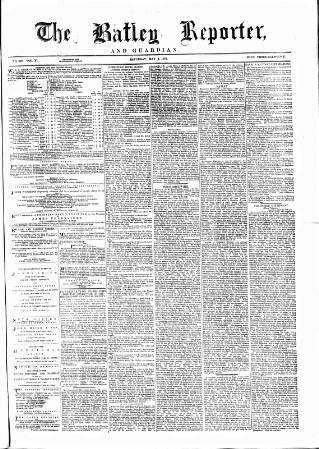 cover page of Batley Reporter and Guardian published on May 4, 1878