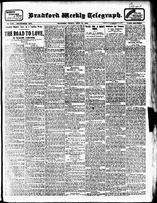 cover page of Bradford Weekly Telegraph published on June 18, 1909