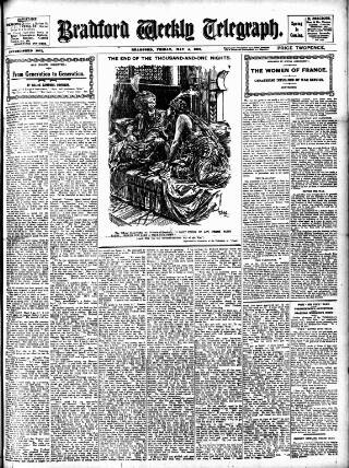 cover page of Bradford Weekly Telegraph published on May 4, 1917