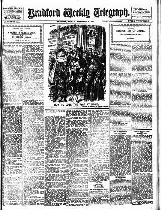 cover page of Bradford Weekly Telegraph published on November 2, 1917