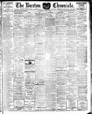 cover page of Burton Chronicle published on May 2, 1912
