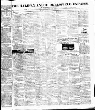 cover page of Halifax Express published on June 18, 1835