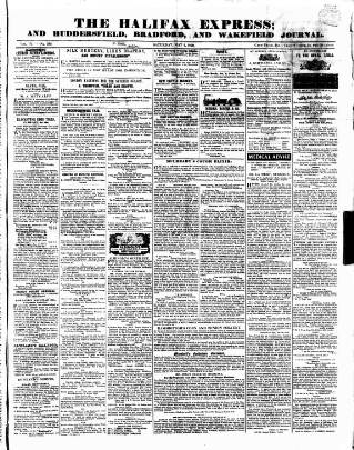 cover page of Halifax Express published on May 4, 1839