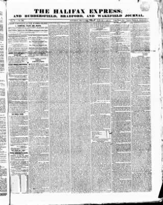 cover page of Halifax Express published on May 2, 1840