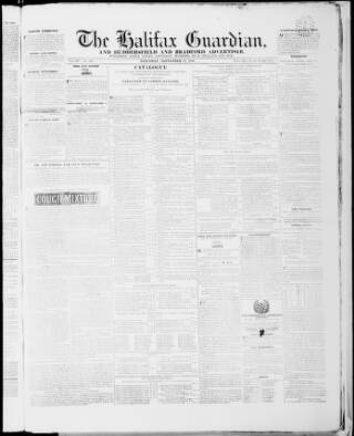 cover page of Halifax Guardian published on September 17, 1836