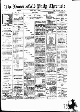 cover page of Huddersfield Daily Chronicle published on May 4, 1896