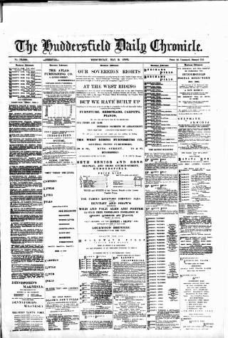cover page of Huddersfield Daily Chronicle published on May 2, 1900