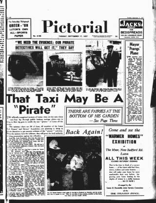 cover page of Beds and Herts Pictorial published on September 17, 1957