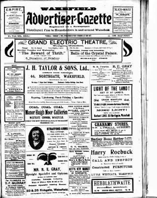cover page of Wakefield Advertiser & Gazette published on February 2, 1915