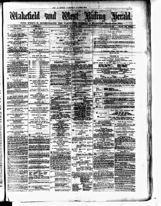 cover page of Wakefield and West Riding Herald published on March 19, 1881