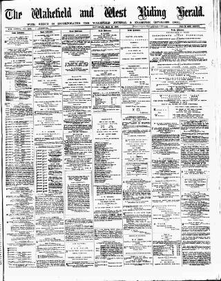 cover page of Wakefield and West Riding Herald published on May 2, 1885