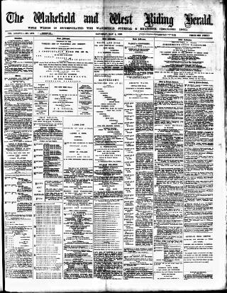 cover page of Wakefield and West Riding Herald published on May 4, 1889